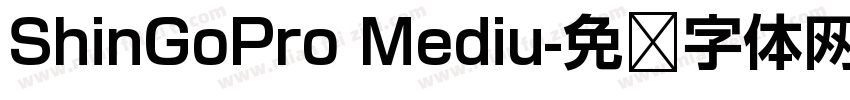 ShinGoPro Mediu字体转换